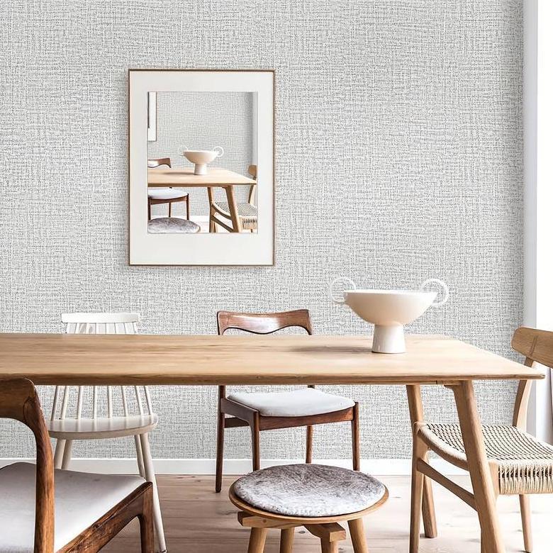 (Paket 5 Roll) Wallpaper Linen 5 Roll | Wallpaper Dinding | Dekorasi Kamar | Wallpaper Dinding Linen