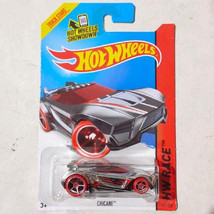 HOTWHEELS HOT WHEELS CHICANE CHROME 2014 HW RACE TREASURE HUNTS REGULER BASE BESI FUN99