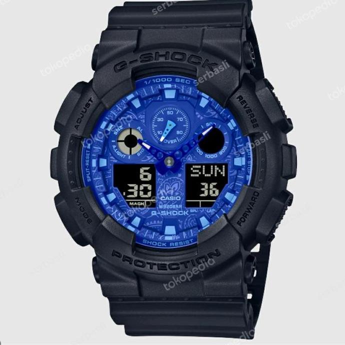 JAM PRIA CASIO G-SHOCK GA-100BP-1A / GA100BP ORIGINAL GARANSI RESMI