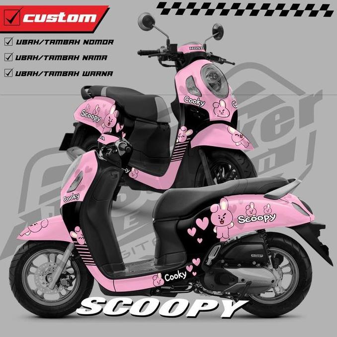 Terlaris Decal Honda Scoopy Fi Stiker Fullbody Scoopy Tahun 2013-2016, 2017-2020, 2021-2022 (Bukan M