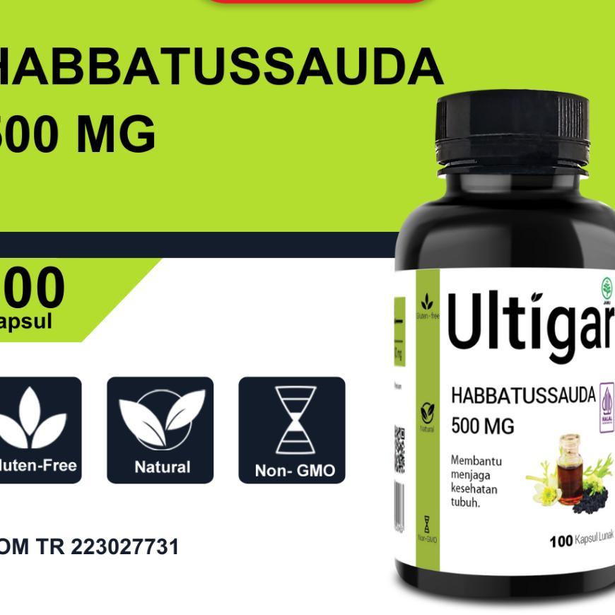 Ultigar Habbatussauda 500 Mg Isi 100 Kapsul Lunak