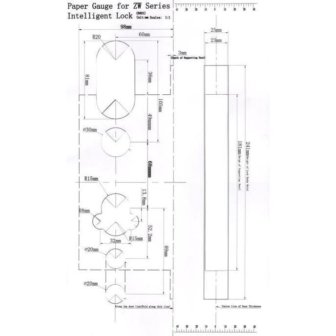Electronic Lock Dekkson ELP 9419 MF FIN PASS DV Pull Handle Digital