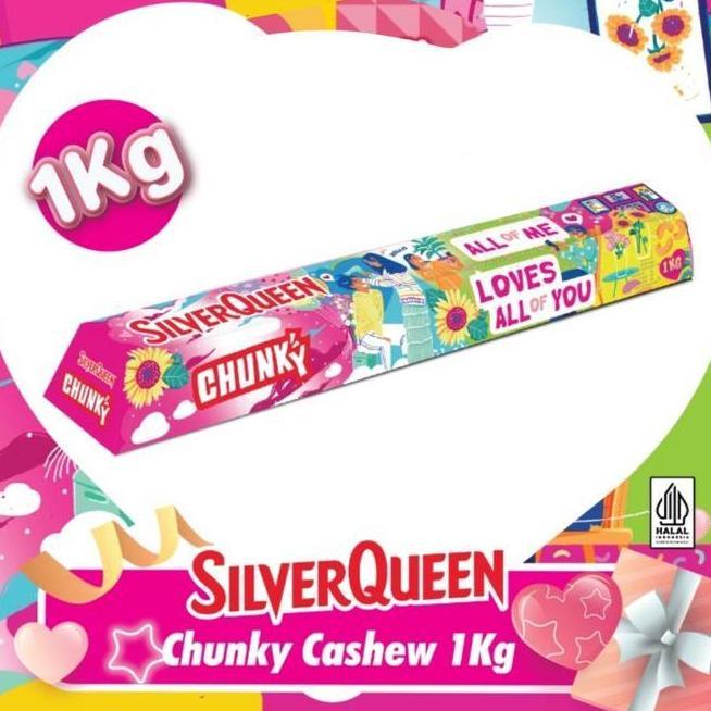 Coklat Silverqueen Chunky Bar 1kg Silver queen Love King Size 1000gr