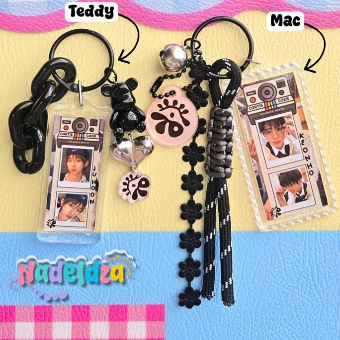 Nadeldza Bag Charm Kpop CORTIS Photobox Polaroid Old School Edition Aesthetic Bunga Bunyi Lonceng/ G