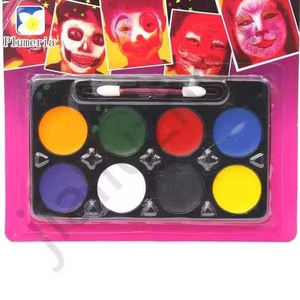 Portable boxed washable water based body face make up paint for kids Body and Face paint kit for kid