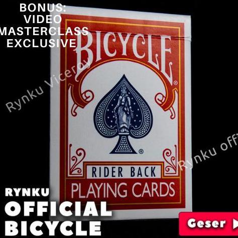 KARTU REMI BICYCLE PLAYING CARD KARTU SULAP ORIGINAL -MERAH