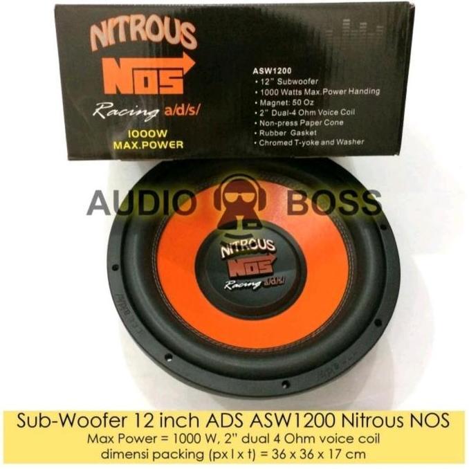sinta.nyoh / Subwoofer 12 inch ADS ASW1200 Nitrous NOS Diskon
