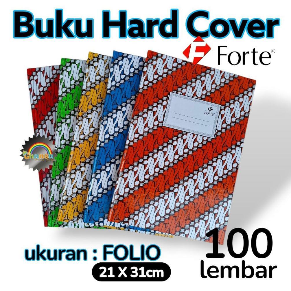 (1PCS)FORTE BUKU HARDCOVER FOLIO 100 Lembar / Hardcover Folio 100 Lembar