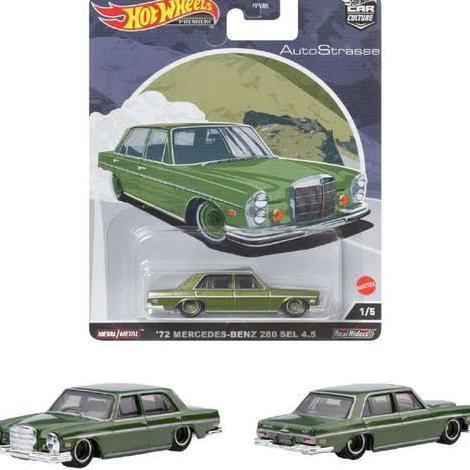 957Q '72 MERCEDES BENZ 280 SEL 4.5 AUTOSTRASSE HOTWHEELS HOT WHEELS