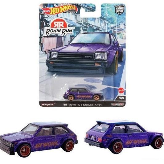 957P '81 TOYOTA STARLET KP61 HOTWHEELS RONIN RUN HOT WHEELS DIECAST