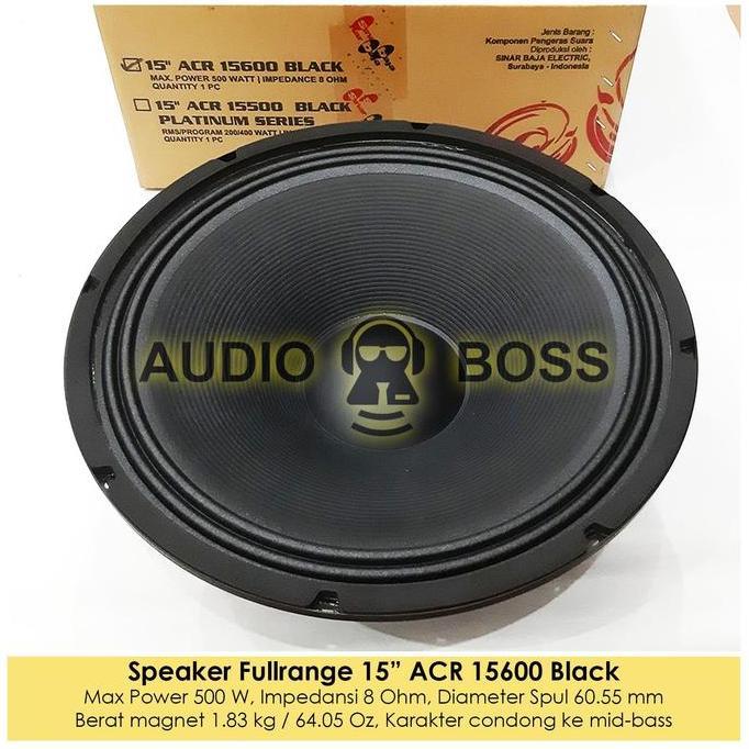 yellowbench / Speaker 15 inch ACR 15600 Black / Speaker 15" ACR 15600 Diskon