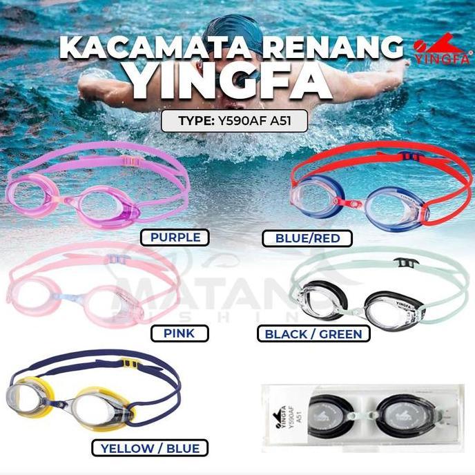 Kacamata Renang Yingfa 590 Af A51 Silicone