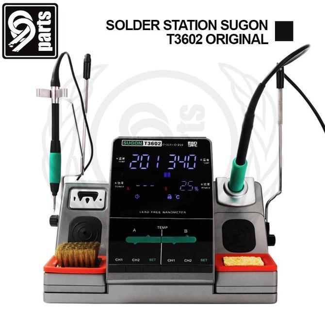 SOLDER STATION SUGON T3602 ORIGINAL FREE MATA C210 C115 / SOLDERING STATION SUGON T3602 ORIGINAL