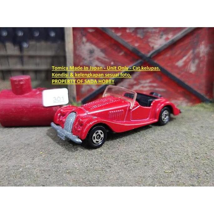 VINTAGE TOMICA F26 MORGAN PLUS 8 CONVERTIBLE MERAH JAPAN UNIT ONLY CADATOYS