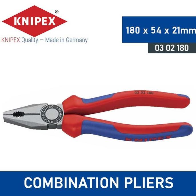 KNIPEX Tang Kombinasi Combination Pliers 03 02 180