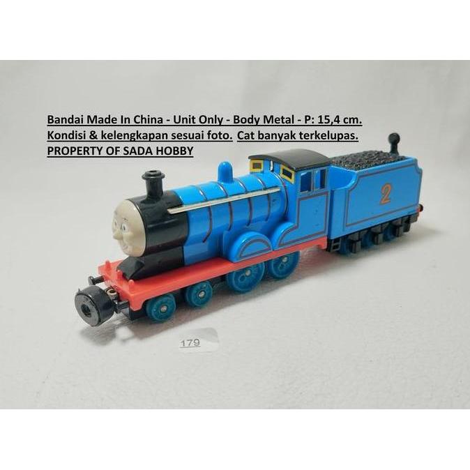 MINIATUR KERETA THOMAS & FRIENDS ENGINE COLLECTION SERIES EDWARD BANDAI CHINA UNIT ONLY CADATOYS