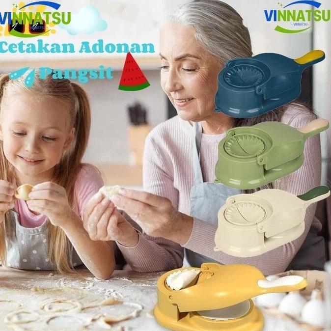 Vinnatsu Adonan Alat Press Pembuat Kulit Pastel Alat Cetak Kulit Pangsit Cetakan Pastel Gyoza Serbag
