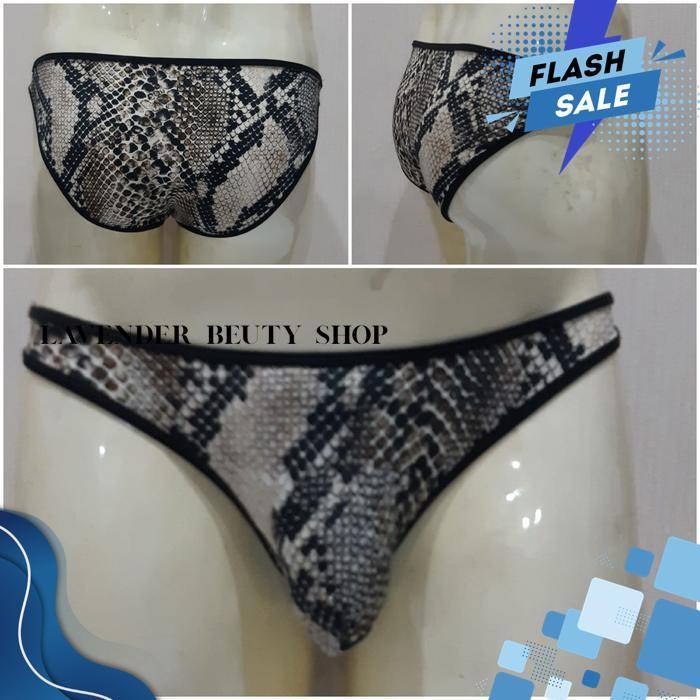 CELANA DALAM PRIA BRIEF LYCRA SNAKE MOTIF ULAR R 5001 KO3 BY LAVENDER BEAUTY SHOP