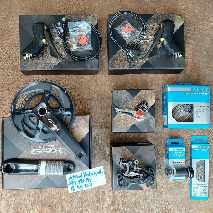 Groupset GRX 2x11 speed Groupset RX810 Gravel Hidrolik dual chainring