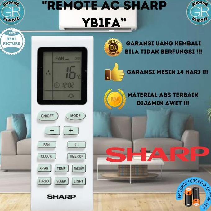 Remote Remot AC Sharp YB1FA ORIGINAL