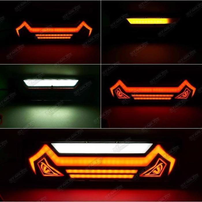 STOPLAMP TRUK MODEL MATA 12 - 24 VOLT STOPLAMP TRUCK LAMPU BELAKANG 46 CM ORIGINAL DAN TERPERCAYA