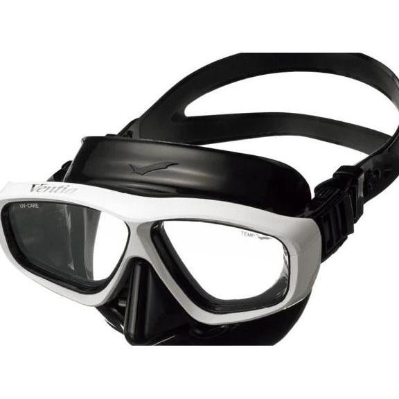 Diving Mask Gull Ventia Black Silicone White