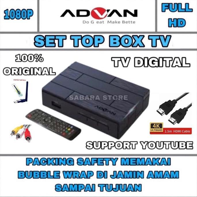 Promo ADVAN DIGIPRO DVBT2 DVB-10KK Set Top Box TV DIGITAL STB FULL HD 1080P DVB T2 support youtube m
