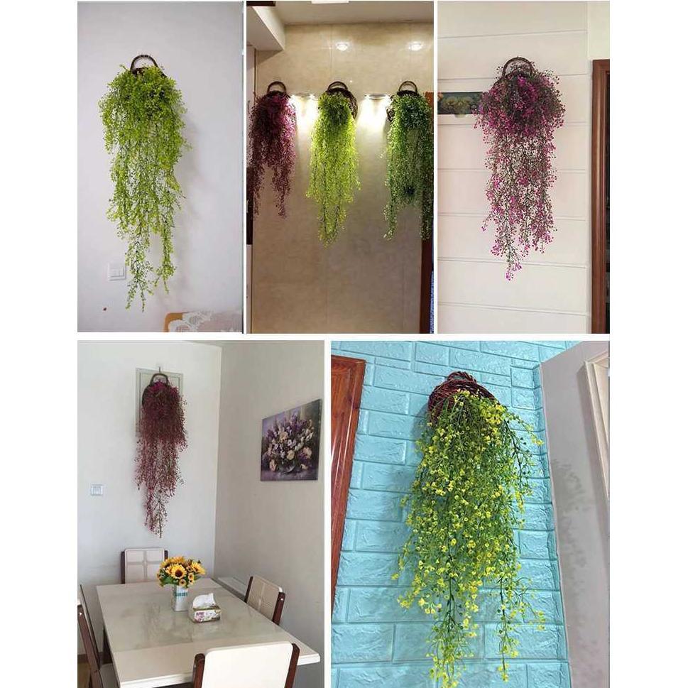 NEW ARRIVAL BG Bunga Gantung Plastik Juntai Anggrek Aesthetic Artificial Dekorasi Dinding Hias PBP52