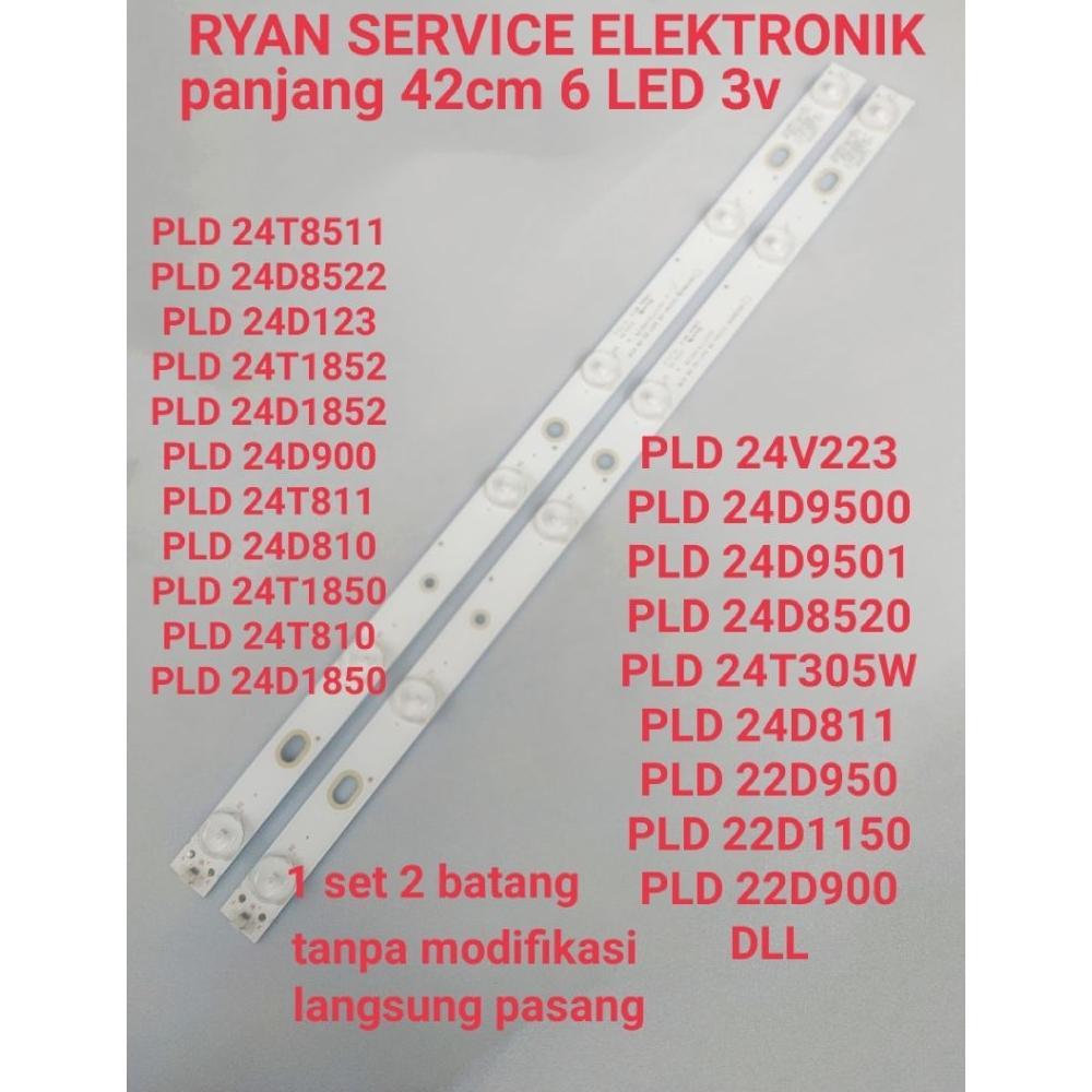 LAMPU BACKLIGHT UNTUK TV POLYTRON LED 22 - 24 INCH PLD 24D8511 24T8511 24D123 24t1850 24D1852 24T185