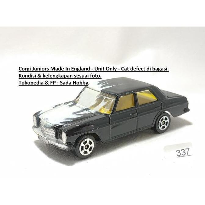 DIECAST VINTAGE CORGI JUNIORS MERCEDES BENZ 240D HITAM ENGLAND UNIT ONLY CADATOYS