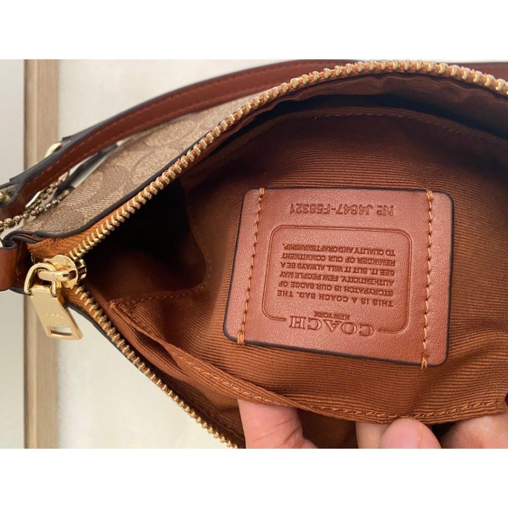 HEMAT 36674 F67567 WOMEN BAG TOP HANDLE POUCH IN SIGNATURE CANVAS
