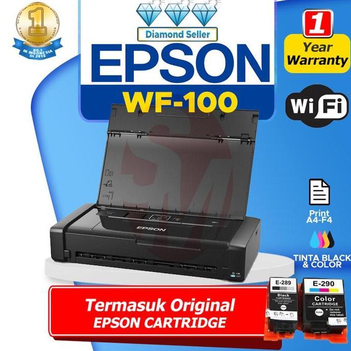 Terlaris Printer Epson Wf100 Wifi Inkjet Printer Portable