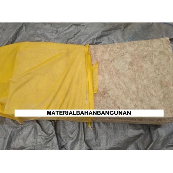 Rockwool 80K 2.5 x 60 x 120cm Media Tanam Hidroponik Kedap Suara Karaoke Rok Wool 1 inch Density 80K