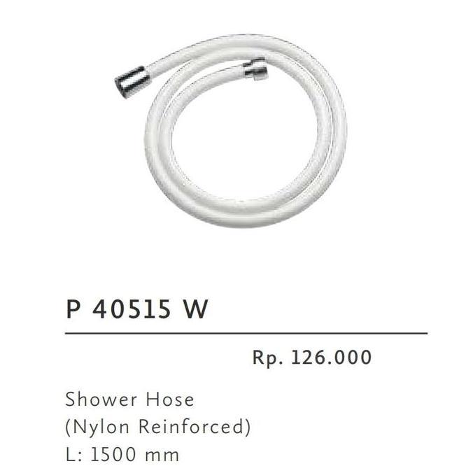 selang shower toto p40515 putih / selang shower toto 1,5m