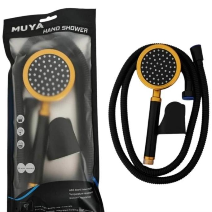 HAND SHOWER PANAS DINGIN BLACK GOLD/SHOWER TANGAN HITAM EMAS MIXER