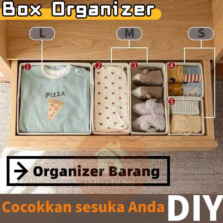 favorit kotak penyimpanan serba bisa/penyimpan ajaib/kotak kategori/kotak multifungsi/organizer lema