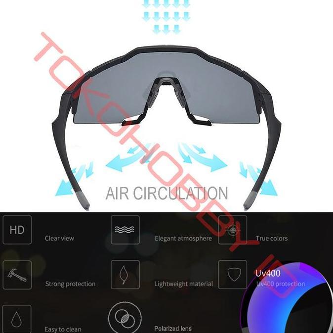 Kacamata Sepeda Gowes Lari Hiking Polarized Speedcraft SL Rockbros XSY