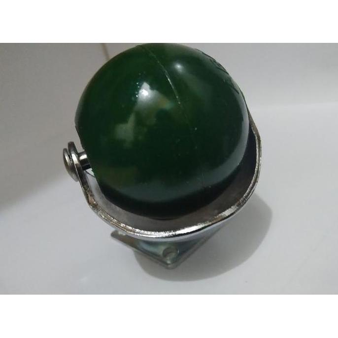 Roda Karet Bulat 2 inch Hidup Mini Kecil Abus TG Hijau Ban Etalase