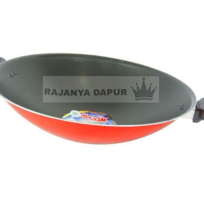 Wajan Teflon Maxim 30 / 36 Cm - Wok Valentino 30/36Cm Maxim - Wajan Maxim 30/36Cm