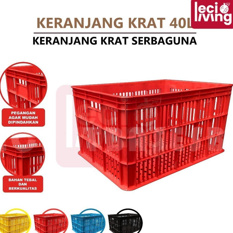 Krat 40 Liter - Krat Piring Buah / Keranjang Pakaian / Krat Serbaguna
