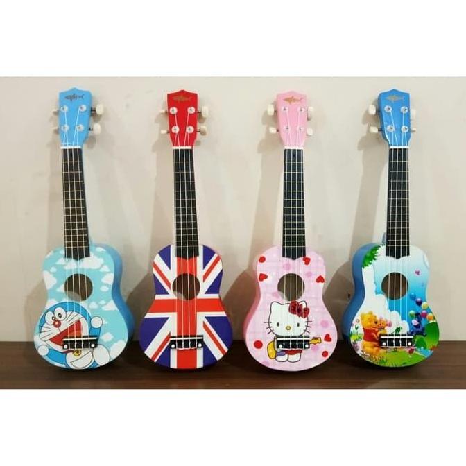 GITAR UKULELE MOTIF ANAK / GITAR AKUSTIK ANAK
