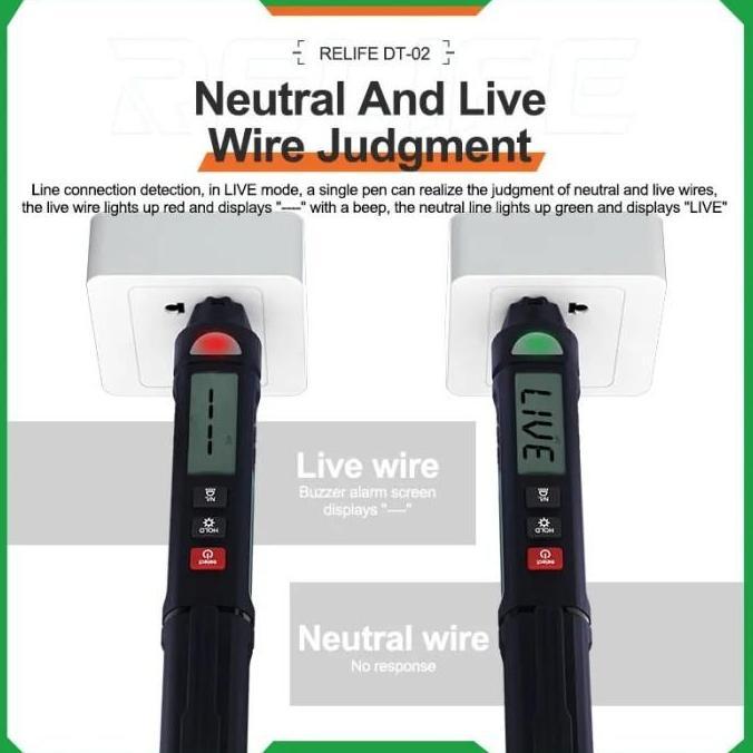 Digital Pen Multimeter / Multitester RELIFE DT-02 Tester Smart Multi-meter Original