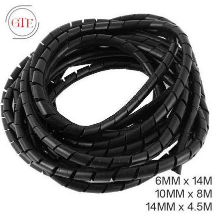 Spiral Kabel Listrik Spiral Pembungkus Pelindung Kabel Listrik/Selang Pelindung Kabel Listrik Warna 