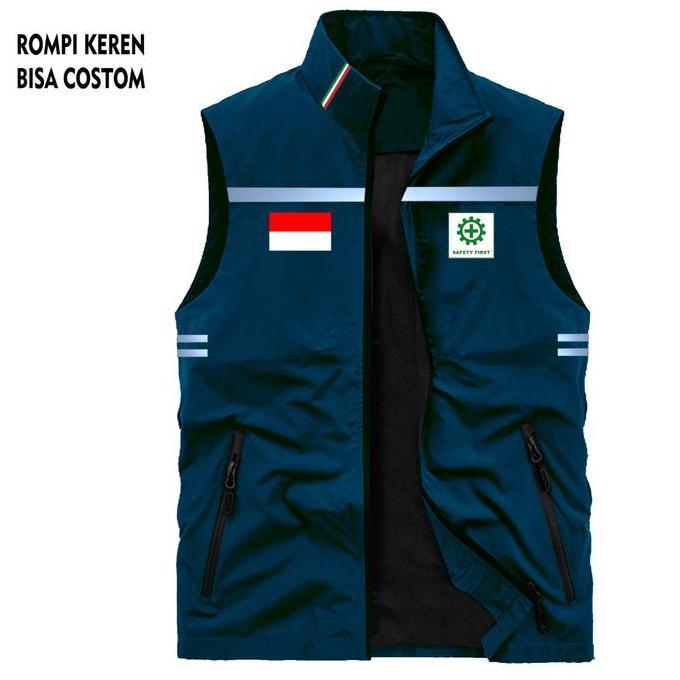 Terjamin  Rompi Safety Proyek Lapangan / Rompi Proyek Safety / Rompi Safety Tactical / Rompi Kerja L