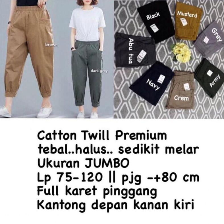 Murah Haruka Pants / Celana Korea Cotton Twill / Celana Kasual Wanita / Haruka Pants / Hinata Pants