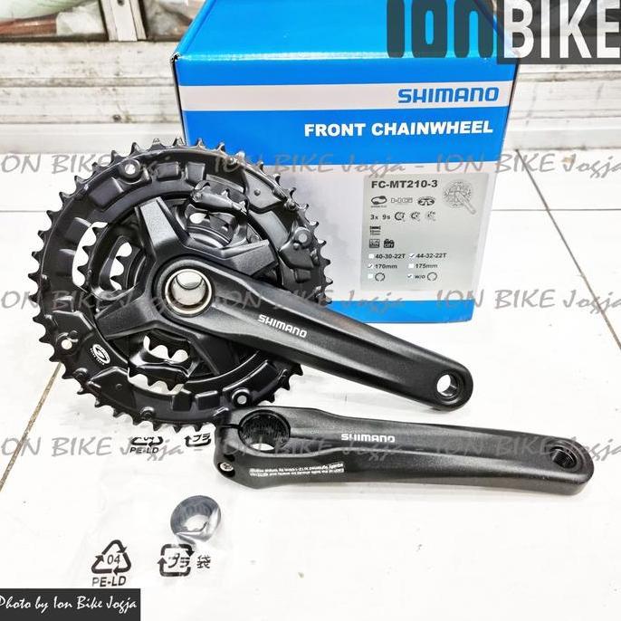 Crankset Shimano Altus MT210 Hollowtech 2 HT2 Crank MTB 44 32 22 T
