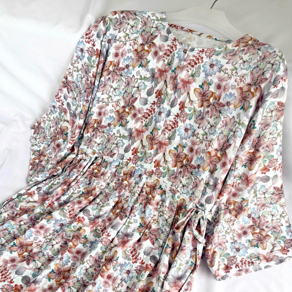 Disc Daster Lengan 3/4 Rayon Premium Busui Friendly | Homedress Wanita Daster 7/8 Motif
