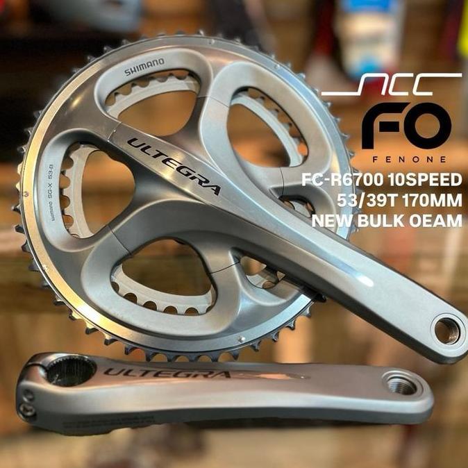 SHIMANO ULTEGRA FC-R6700 53/39T 170MM 10SPEED CRANKSET / CRANKSET DOUBLE ULTEGRA FC R6700 53/39T