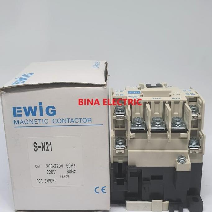 pt.dewicitraresmi / Magnetic Contactor Ewig S-N21 3P 32A / Kontaktor Ewig SN21 SN-21 Diskon