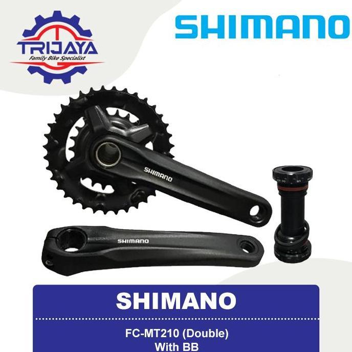 Shimano Altus FC-MT210 Double With BB Crank Sepeda MTB Hollowtech | Gearset Sepeda
